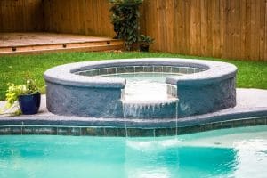 swimming pool water features